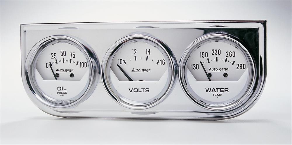 måleinstrumentsett 52mm oljetrykk/Volt/vann temp Auto gage mekanisk