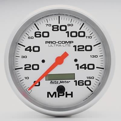 speedometer 127mm 0-160mph ultra-lite elektronisk