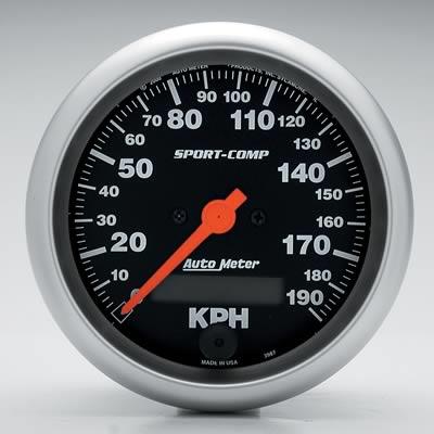 speedometer 86mm 0-190kmh sport-comp elektronisk