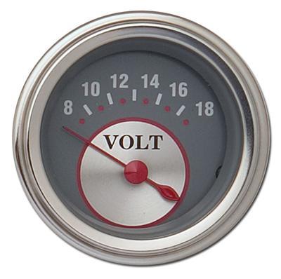 voltmeter, 54mm, 8-18 V, elektrisk