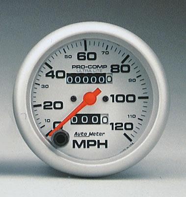 speedometer 86mm 0-120mph ultra-lite mekanisk