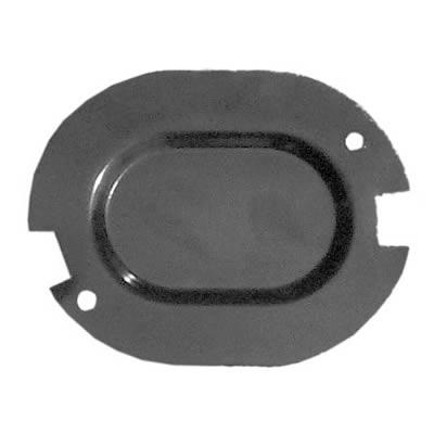 escutcheon gulv, oval, 117 x 102mm