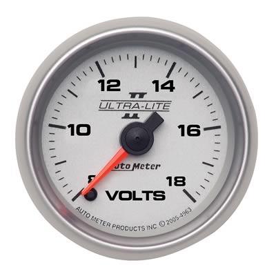 voltmeter, 52mm, 8-18 V, elektrisk