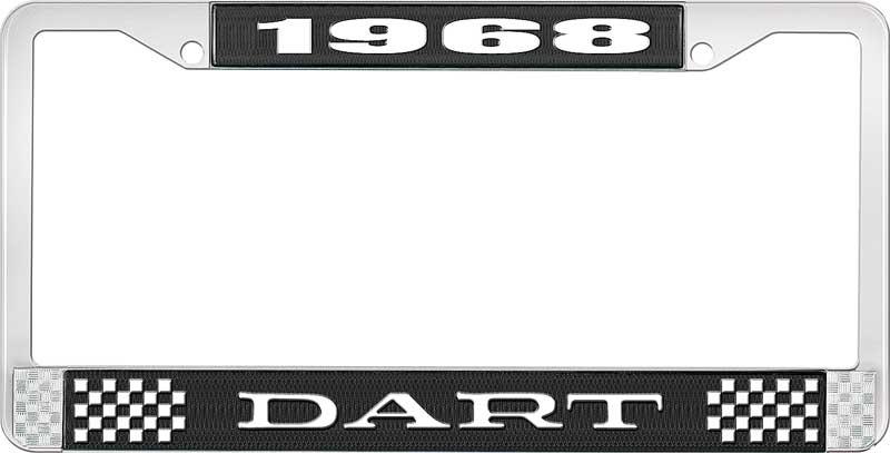 1968 DART nummerskilt RAMME - SVART