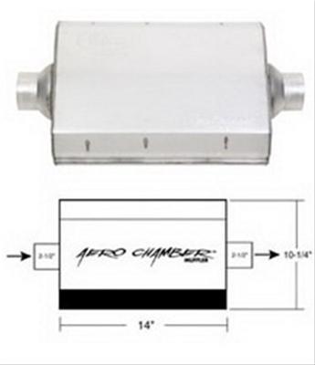 lyddemper, 2,5" i / 2,5" ut, oval