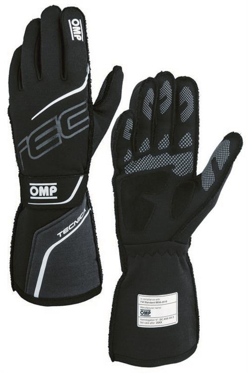 TECNICA GLOVES FIA 8856-2018 BLACK / ANTHRACITE SZ. S