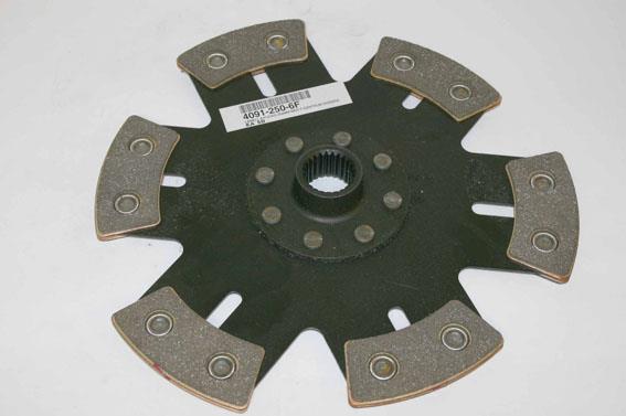 sinterlamell 250mm fast 6-puck hub F (25,4x24) sintret / keramisk