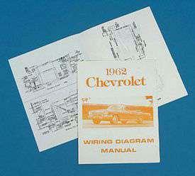 håndbok "Ledningsnett Seletøy Diagram", Impala 1962