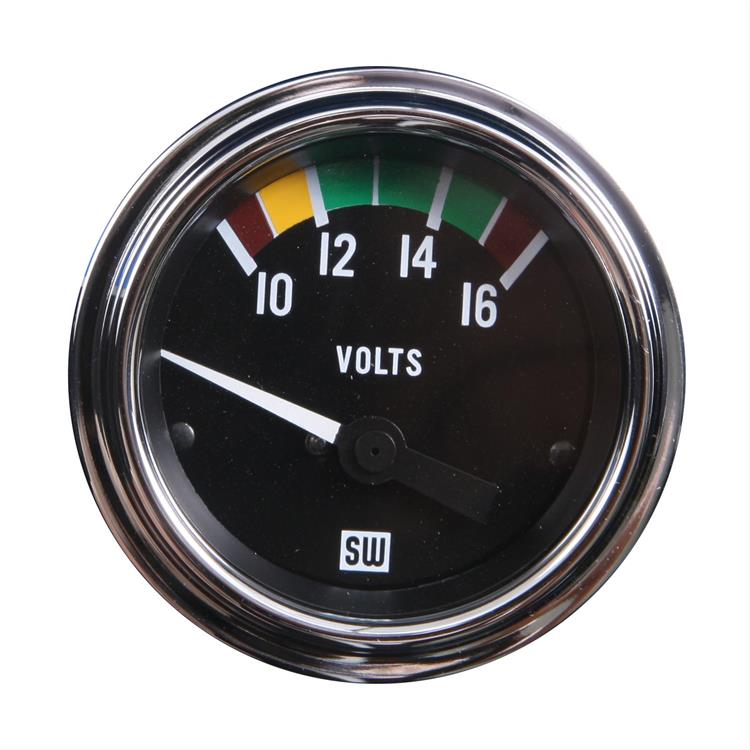 voltmeter, 52mm, 10-16 V, elektrisk