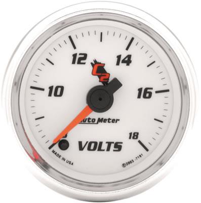 voltmeter, 52mm, 8-18 V, elektrisk