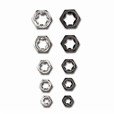 gängrensningsrmuttrar 1/4", 5/16", 3/8", 7/16" og 1/2" gängrensningsrmuttrar 1/4", 5/16", 3/8", 7/16" og 1/2"