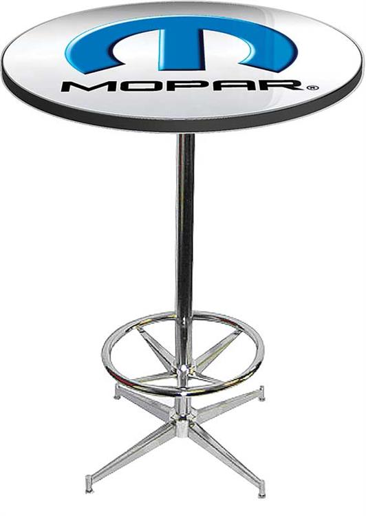 2001-13 Stil Mopar Omega Logo Pub Bord Med Krom Utgangspunkt Og Fot Hvile