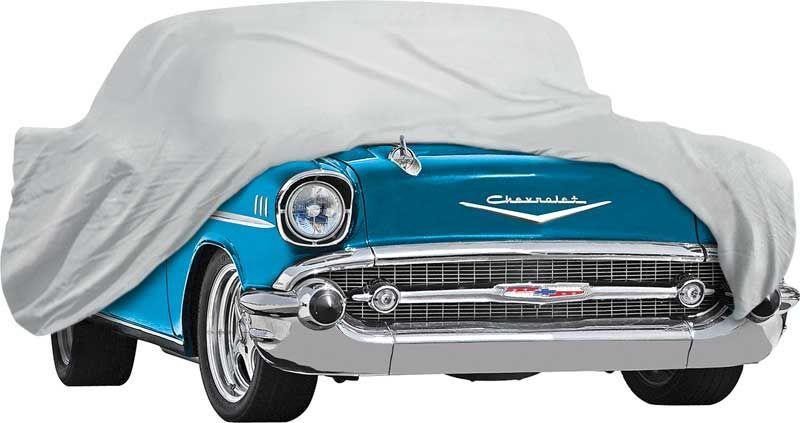 1957 CHEVROLET MYKE SKJERMEN FLANELL BIL DEKKE (EXEC VOGNER) - ALLE MODELLER - GRÅ