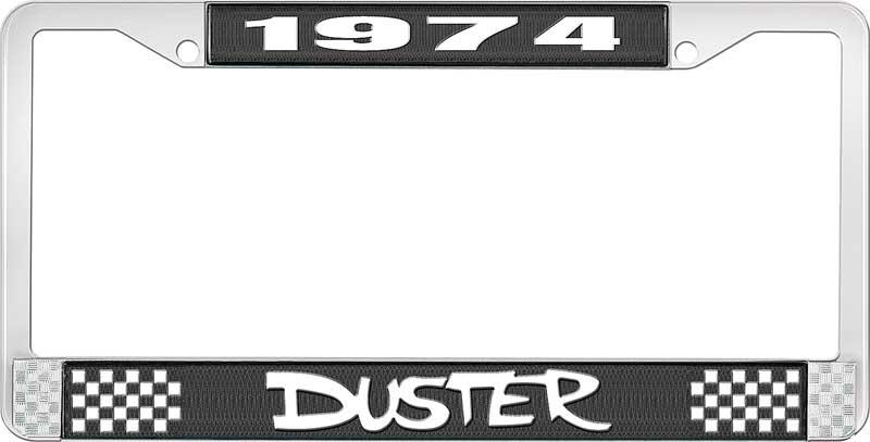 1974 DUSTER plate RAMME - SVART