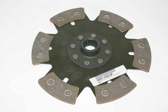 sinterlamell 228mm fast 6-puck hub F (25,4x24) sintret / keramisk