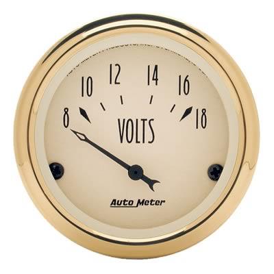 voltmeter, 52mm, 8-18 V, elektrisk