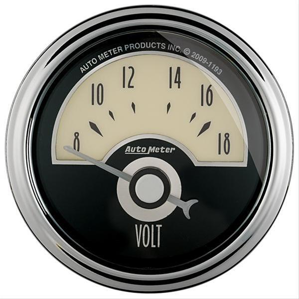 voltmeter, 52mm, 8-18 V, elektrisk