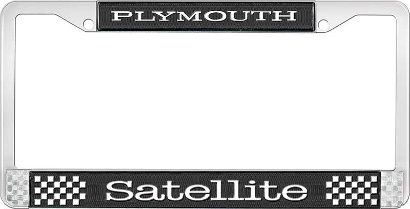 PLYMOUTH SATELLITT nummerskilt RAMME - SVART