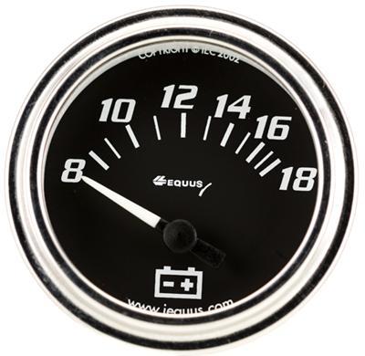 voltmeter, 51mm, 8-18 V, elektrisk