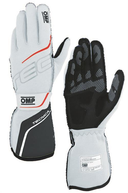 TECNICA GLOVES FIA 8856-2018 WHITE / ANTHRACITE SZ. L