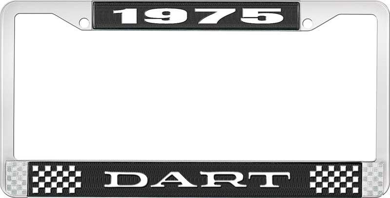 1975 DART nummerskilt RAMME - SVART