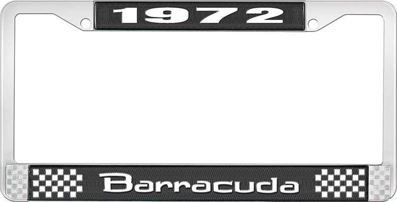 1972 BARRACUDA nummerskilt RAMME - SVART