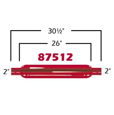 lyddemper, 2" i / 2" ut, runde