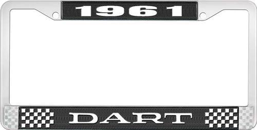 1961 DART nummerskilt RAMME - SVART