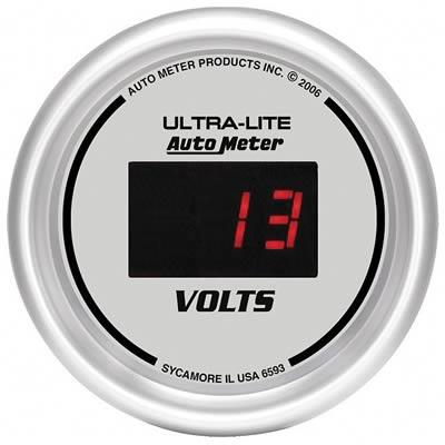 voltmeter 52mm 0-18 Volt ultra-lite Digitalt