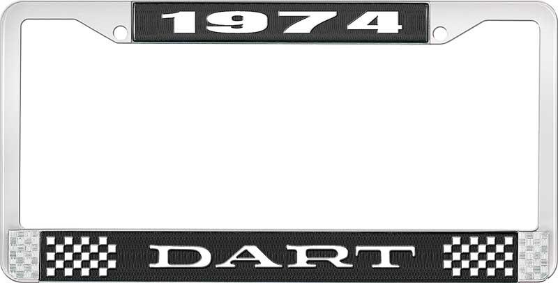 1974 DART nummerskilt RAMME - SVART