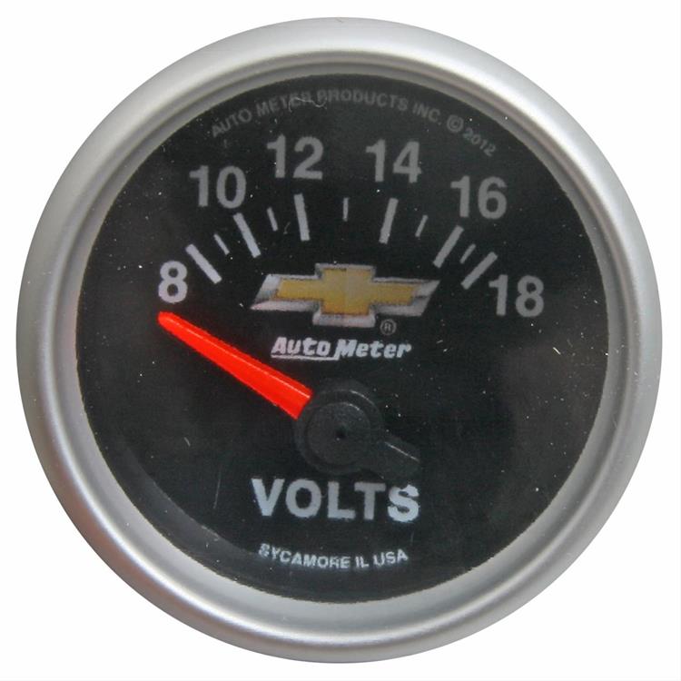 voltmeter, 52mm, 8-18 V, elektrisk