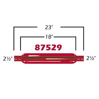 lyddemper, 2,5" i / 2,5" ut, runde