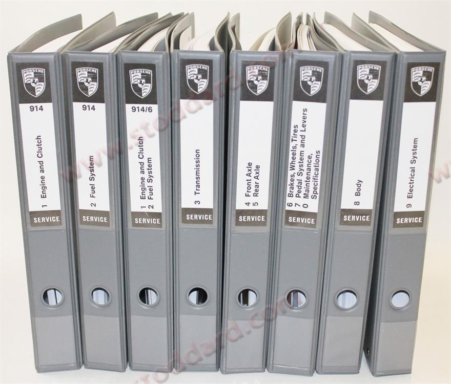 Factory Workshop Manual for 914 1970-1976. 8 Volumes