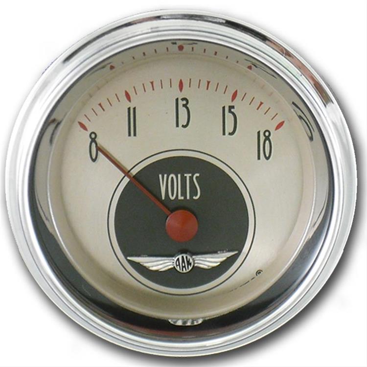 voltmeter, 54mm, 8-18 V, elektrisk