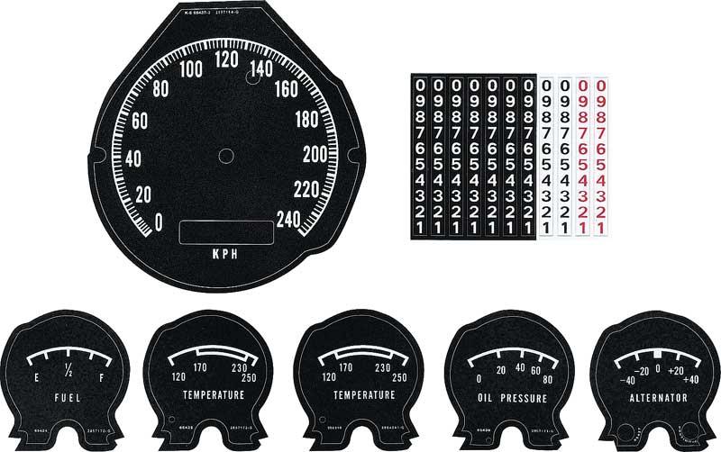 instrumenttavler Rally instrumenter (240 kph)