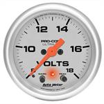 voltmeter, 52mm, 8-18 V, elektrisk