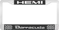 HEMI BARRACUDA nummerskilt RAMME - SVART