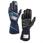 FIRST GLOVES FIA 8856-2018 MY2025 NAVY BLUE / CYAN SZ. L