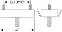 gummi motorbraketten, foran