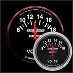 voltmeter, 52mm, 8-18 V, elektrisk