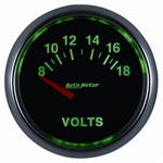 voltmeter, 52mm, 8-18 V, elektrisk