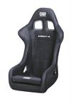 stol første-r, glassfiber, svart tøy (FIA godkjent)