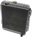 1958 IMPALA / FULL SIZE V8-348 MANUAL TRANSMISSION 3 ROW 19-3/4" X 19-1/4 " X 2" RADIATOR