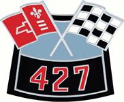 427 LUFT RENERE KRYSSET FLAGG STØPT EMBLEM