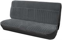 setetrekk benk foran, svart, vinyl/velur