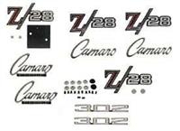 emblemsats, Z28 med cowl induction huv