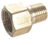 Nippel 3/8" NPT hona till 1/4 NPT Hane