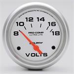 voltmeter, 67mm, 8-18 V, elektrisk