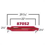 lyddemper, 2,5" i / 2,25" ut, runde