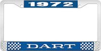 1972 DART nummerskilt RAMME - BLÅ